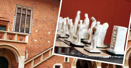 Studenci stworzyli nietypowe szachy. Do gry wchodzi św. Barbara i górnicy