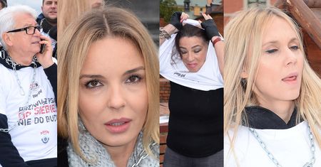 Włodarczyk, Fitkau-Perepeczko, Moś i "Pan Lotto" pozują PRZYKUCI ŁAŃCUCHEM do psiej budy (ZDJĘCIA)