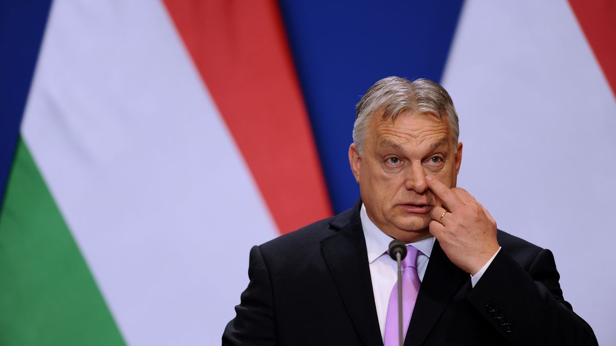 Swedish Prime Minister Ulf Kristersson is meeting with Hungarian Prime Minister Viktor Orban in Budapest, as Hungary remains the last NATO member to not ratify Sweden's bid to join NATO, in Budapesst, Hungary, on February 23, 2023.  (Photo by Balint Szentgallay/NurPhoto via Getty Images)