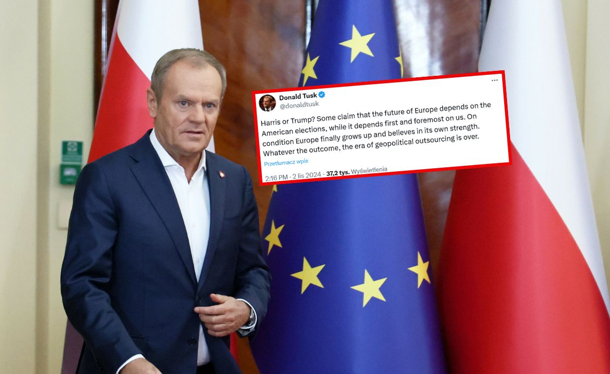 "Harris czy Trump?" Tusk zabrał głos ws. wyniku wyborów w USA