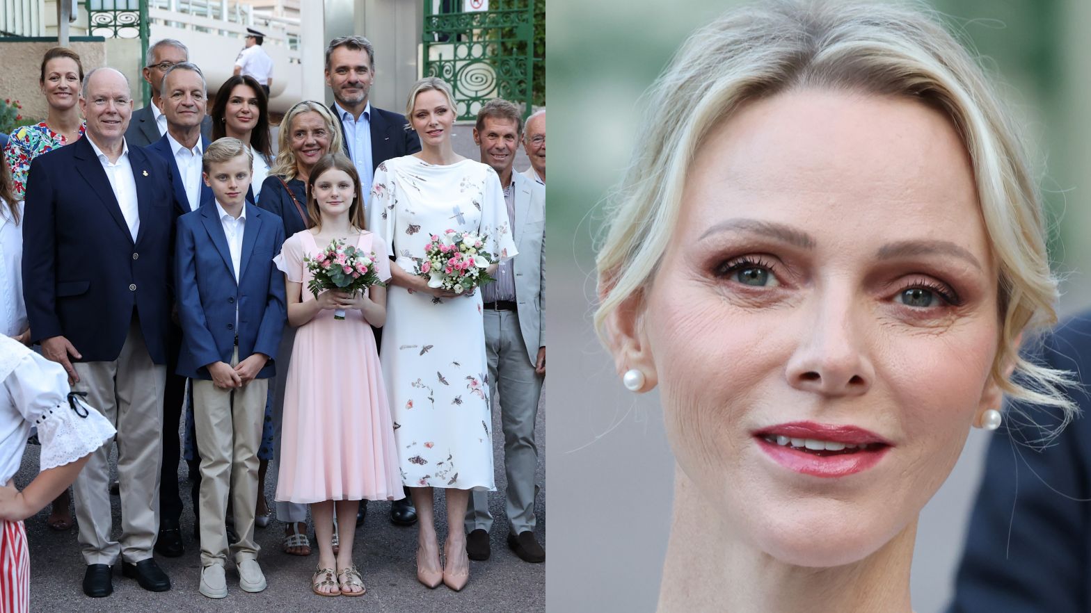 Książęca rodzina z Monako na pikniku