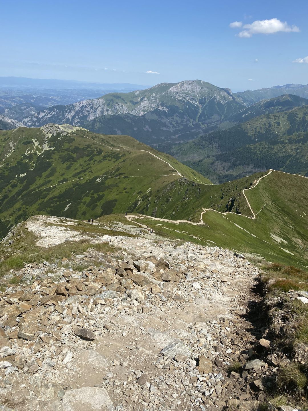 Widok ze Starorobociańskiego Wierchu