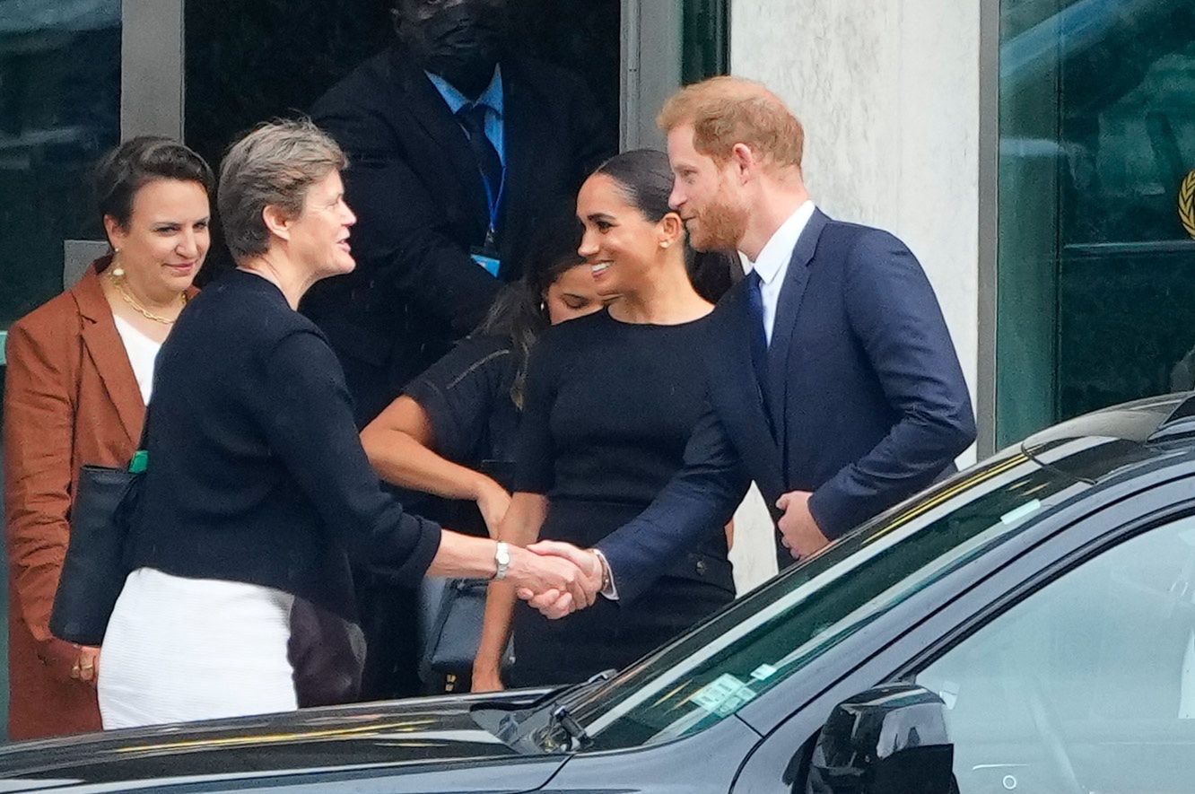 Meghan Markle i książę Harry w siedzibie ONZ