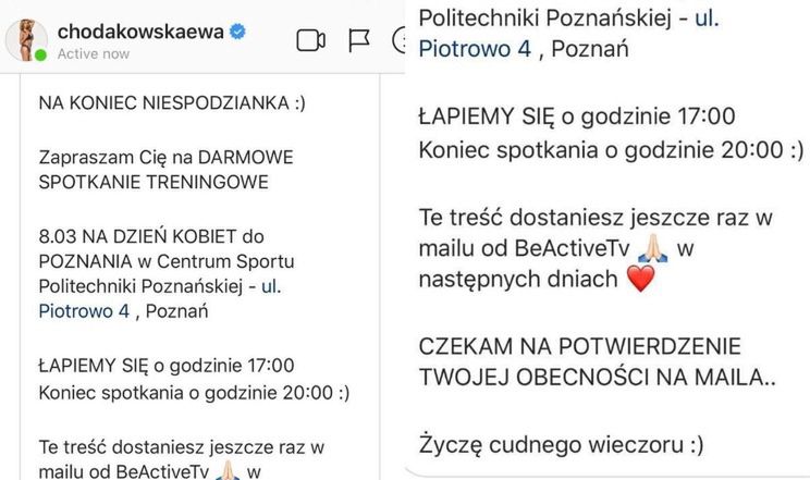 Zaproszenie na trening