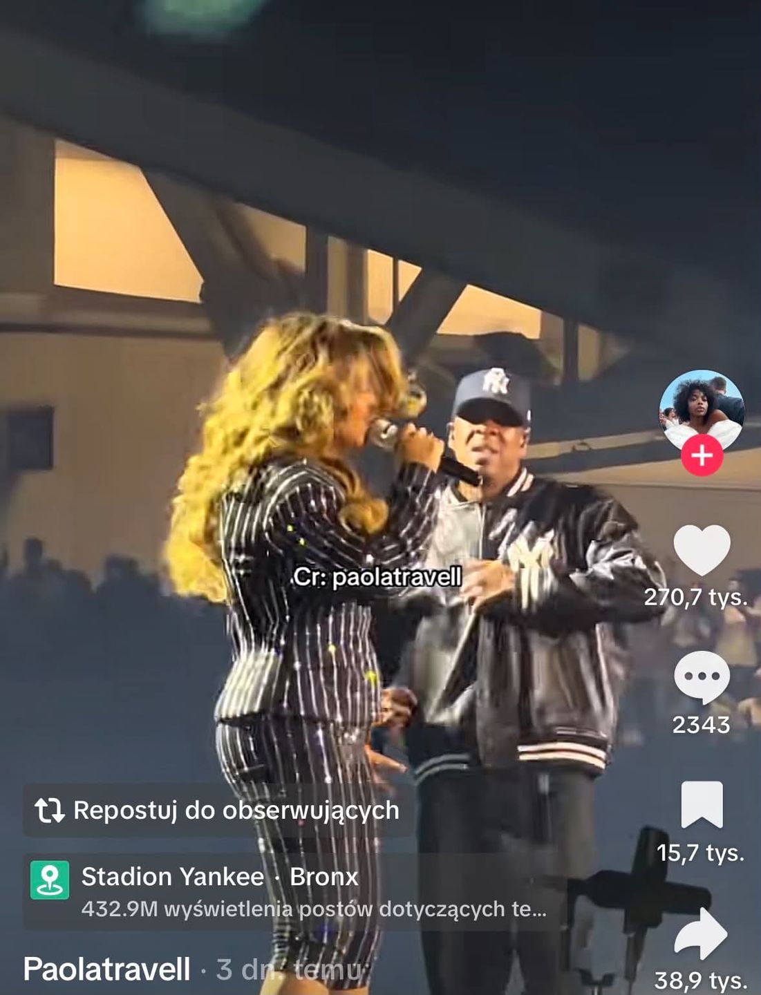 Beyonce na koncercie Jaya-Z