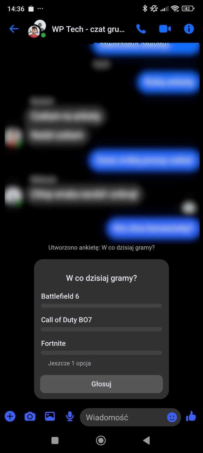 Tworzenie ankiety w Messengerze