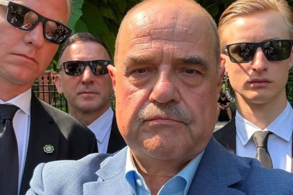 Michał Królikowski na planie "Rancza"