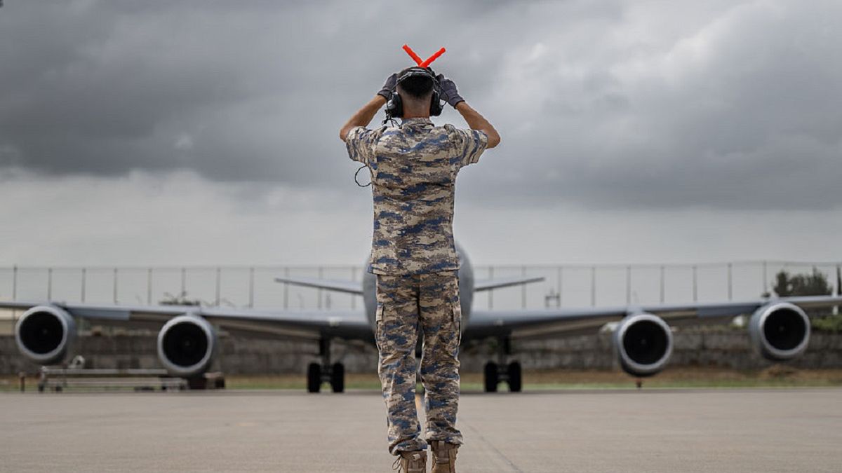 Asenalar Squadron ensures continuous flight operations for the Turkish Air Force
ADANA, TURKIYE - MAY 27: A view shows the entire process at the 10th Main Jet Base Command in Incirlik, from the preparations made by the Asenalar Squadron for air refueling to the mid-air refueling of F-16 and F-4E/2020 Phantom fighter jets by the tanker aircraft, on May 27, 2025, in Adana, Turkiye. Tanker aircraft from the 101st Air Refueling Squadron, stationed at the 10th Main Jet Base Command under the Turkish Air Force, provide continuous flight capability by refueling other aircraft mid-air at an altitude of 26,000 feet and a speed of 950 kilometers per hour. (Photo by Mustafa Hatipoglu/Anadolu via Getty Images)
Anadolu
incirlik, flight operation, turkiye, 101st air refueling squadron, turkish air force, flight, asenalar squadron, 10th main jet base command