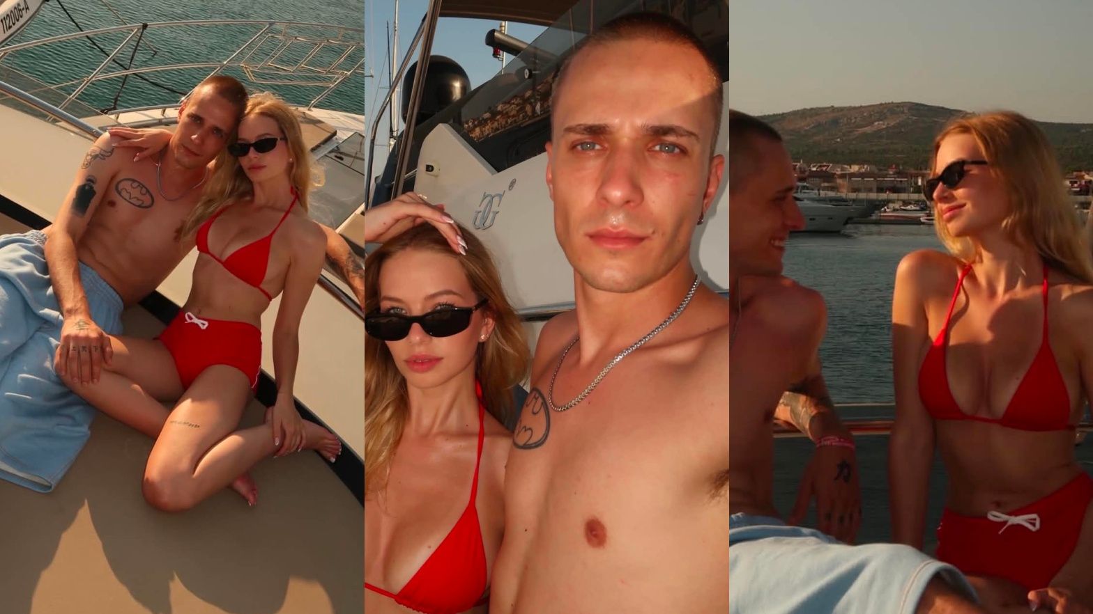 Syn Katarzyny Nosowskiej byczy się na jachcie z ukochaną