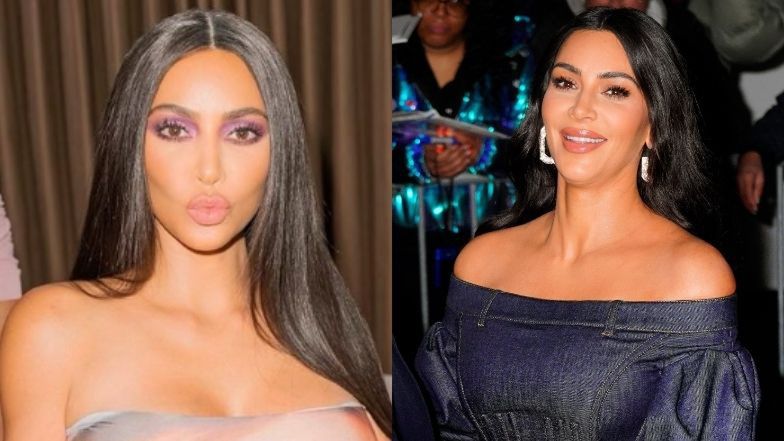 "Skromna" Kim Kardashian promuje urodzinową kolekcję kosmetyków w sukience z WŁASNĄ PODOBIZNĄ (FOTO)