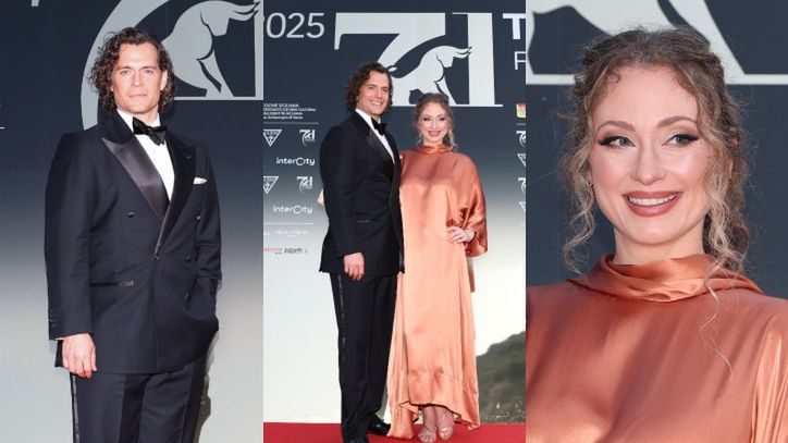 Henry Cavill z partnerką na festiwalu w Taorminie