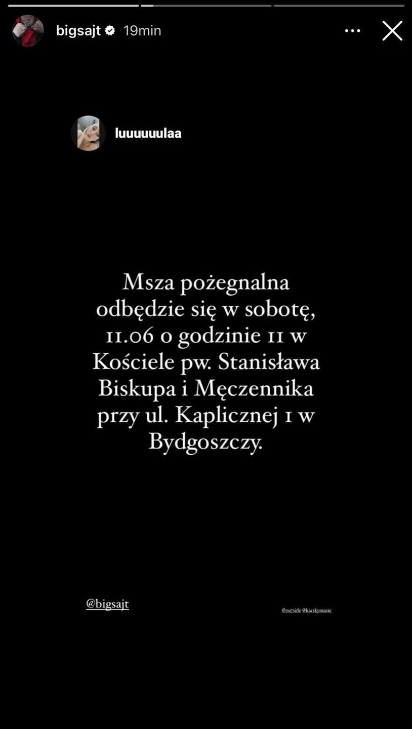 Big Scythe nie żyje. Ukochana żegna go w emocjonalnym wpisie 