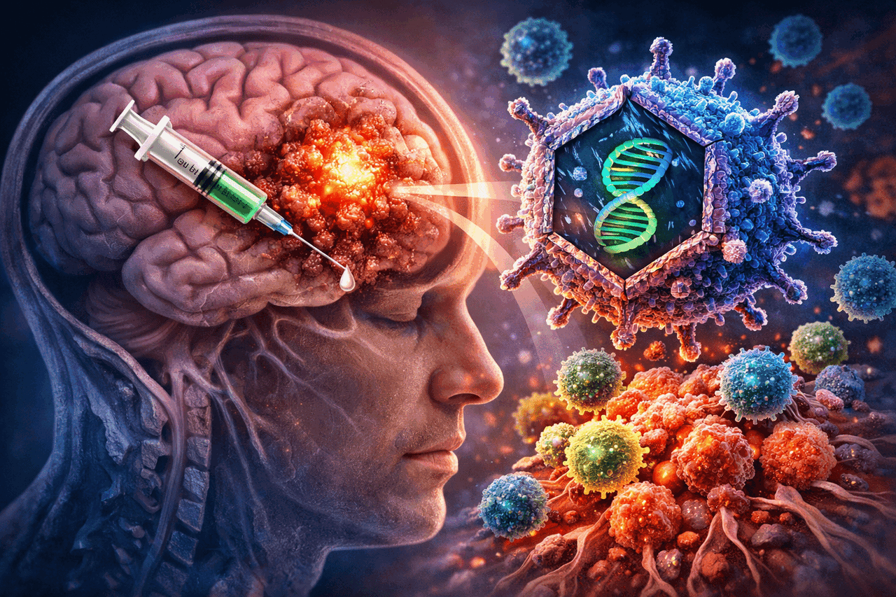 Wirus opryszczki może pomóc w walce z guzem mózgu