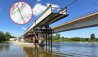 Montują 300-tonowego kolosa. Powstaje nowy most na Wiśle