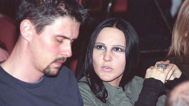 Agnieszka Chylińska z pierwszym mężem