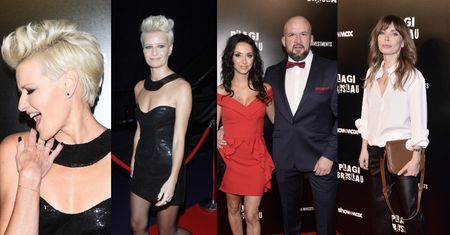 "Niebezpieczna kobieta" Małgorzata Kożuchowska i Oświeciński z byłą żoną na premierze "Plag Breslau" (ZDJĘCIA)