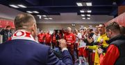 Nawrocki w szatni piłkarzy. "Piękny mecz"