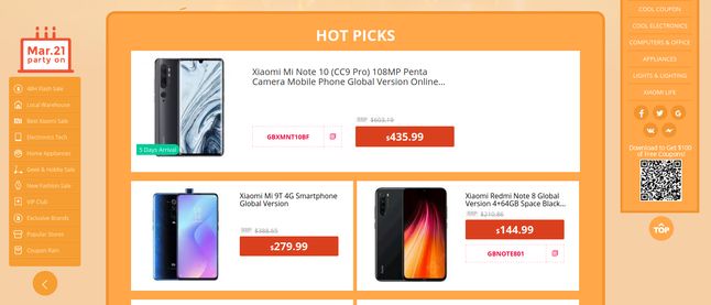 Lista ofert produktów Xiaomi z kuponami