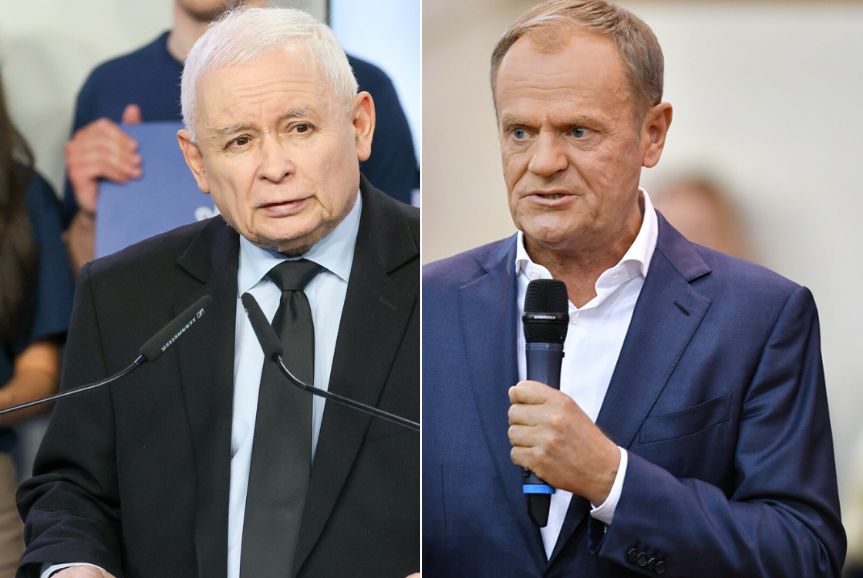 Jarosław Kaczyński, Donald Tusk. Najnowszy sondaż wyborczy