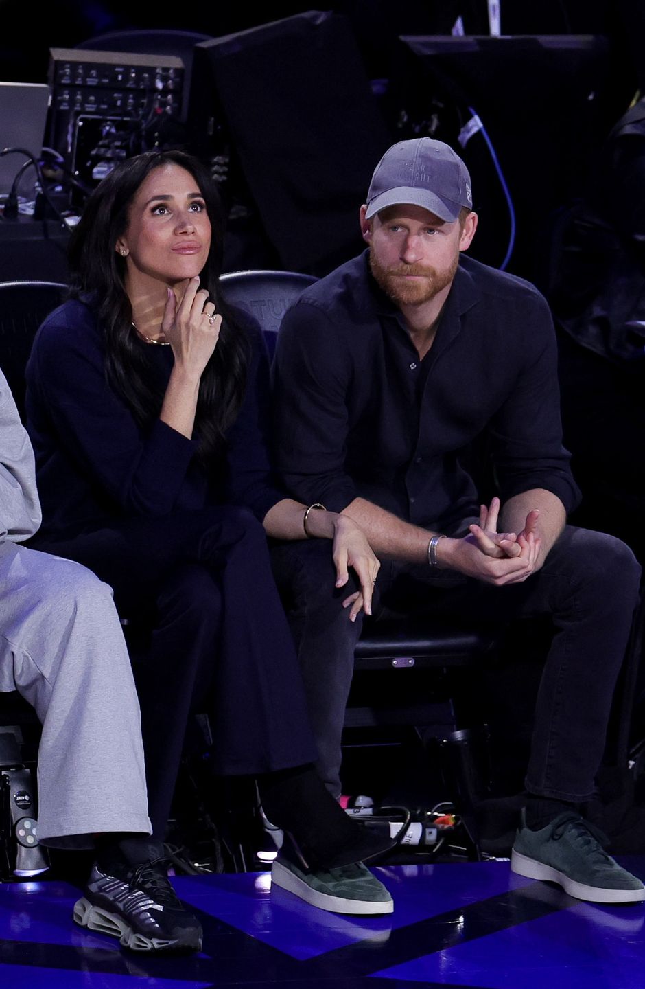 Meghan Markle i książę Harry na meczu NBA