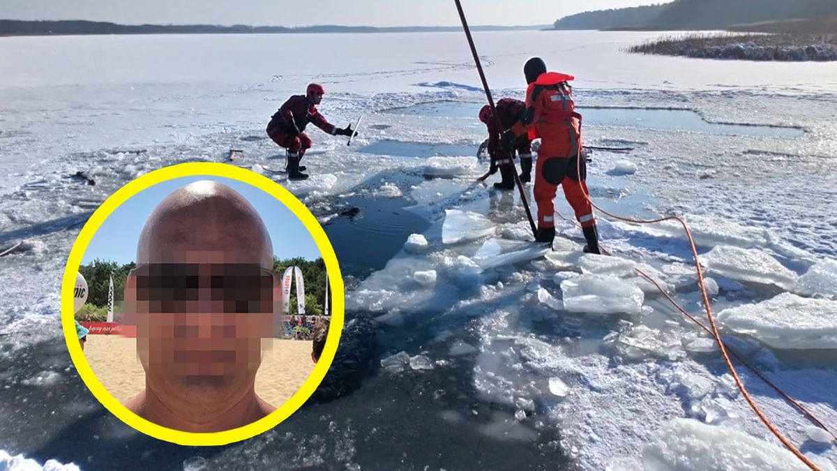 45-letni Jarosław G. wskoczył do przerębla i już się z niego nie wynurzył o własnych siłach