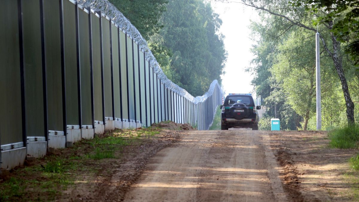 Zapora elektroniczna na granicy polsko-białoruskiej