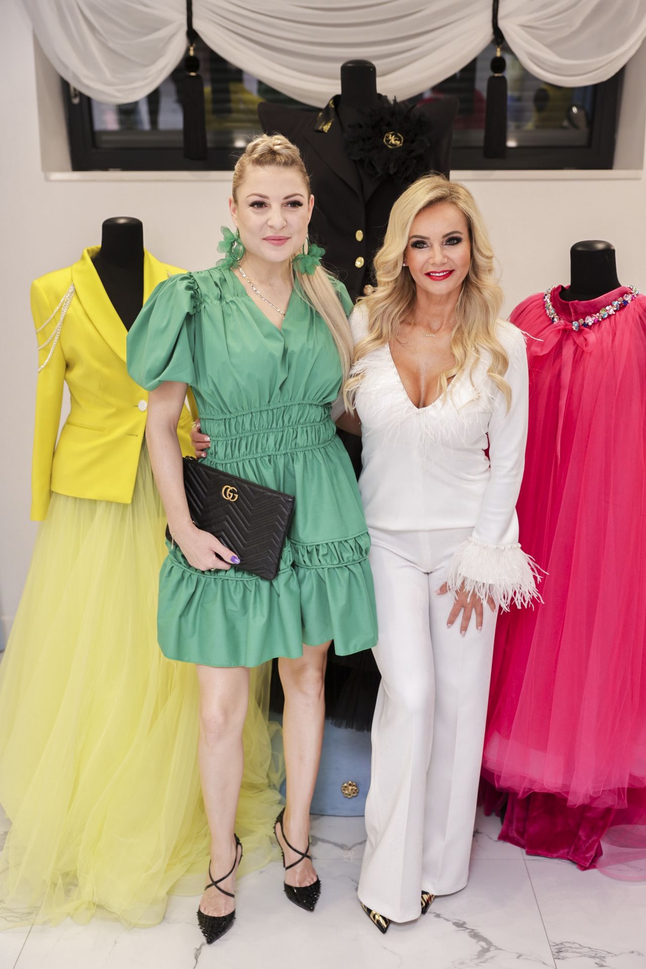 Magdalena Narożna i Monika Chwajoł na otwarciu atelier MC Premium 