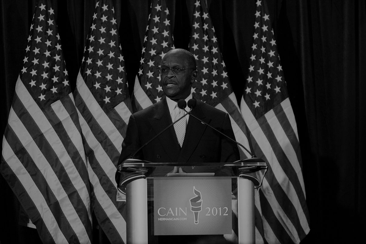 USA. Herman Cain zmarł na koronawiursa, wcześniej agitował na wiecu Donalda Trumpa