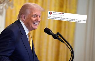 "Naprawdę kocha Polaków". Trump gratuluje Karolowi Nawrockiemu