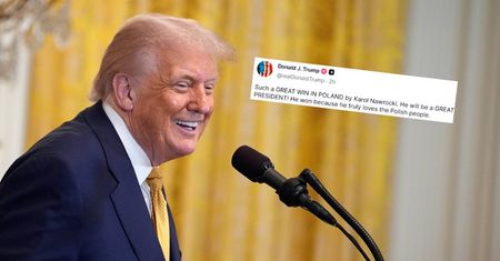 "Naprawdę kocha Polaków". Trump gratuluje Karolowi Nawrockiemu