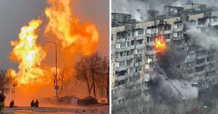 Cała Ukraina na "czerwono". Ogień w Kijowie