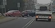 Kamera nagrała wszystko. Tak zderzyły się auta w Mazańcowicach