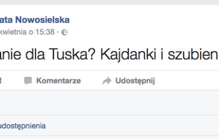 Szefowa departamentu edukacji i komunikacji Ministerstwa Środowiska krytykowana za wpis o kajdankach i szubienicy dla Donalda Tuska