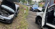 Wypadek na DW719. Dwie osoby w szpitalu