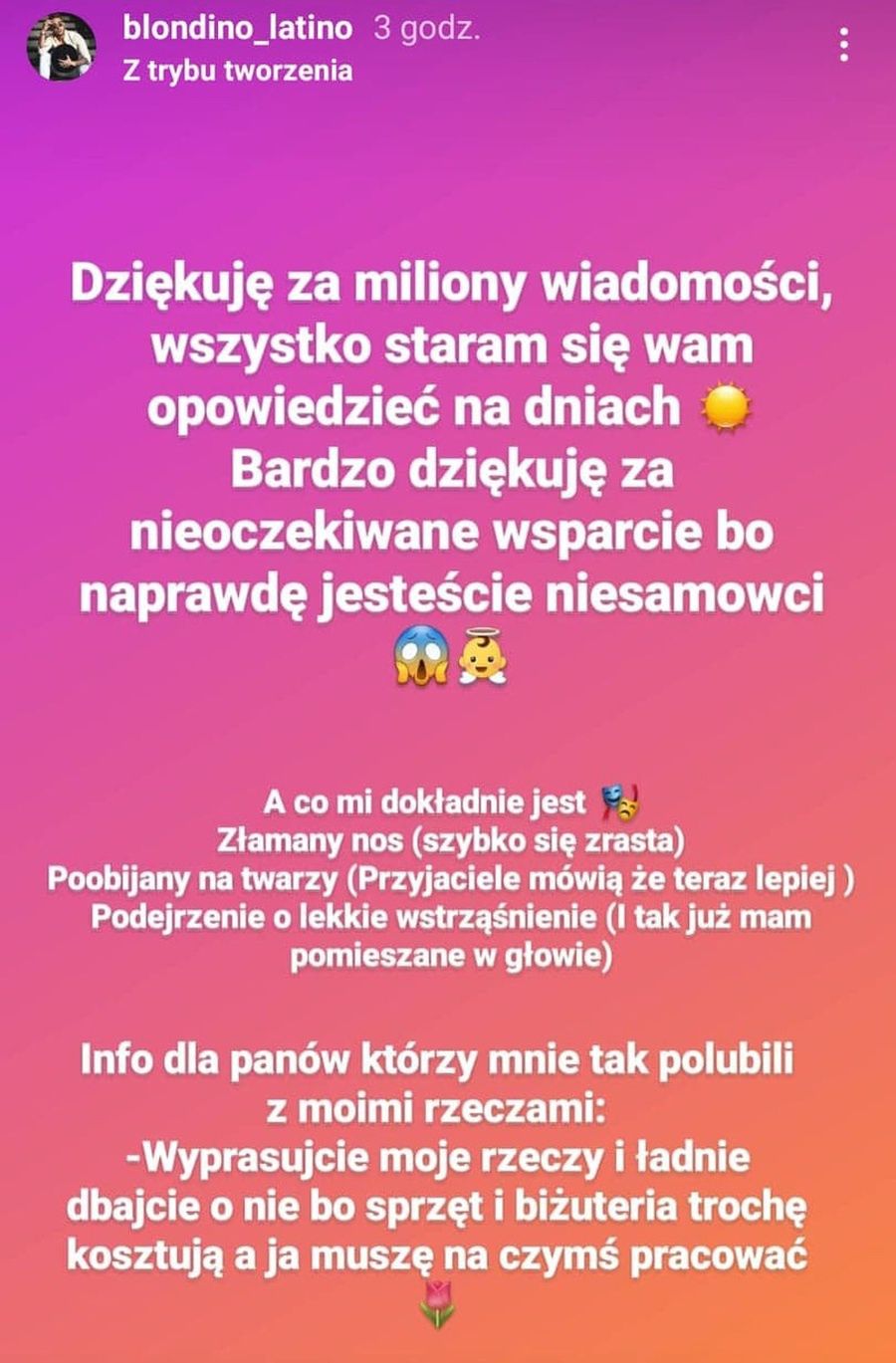Blondino z "Hotelu Paradise" został pobity i okradziony