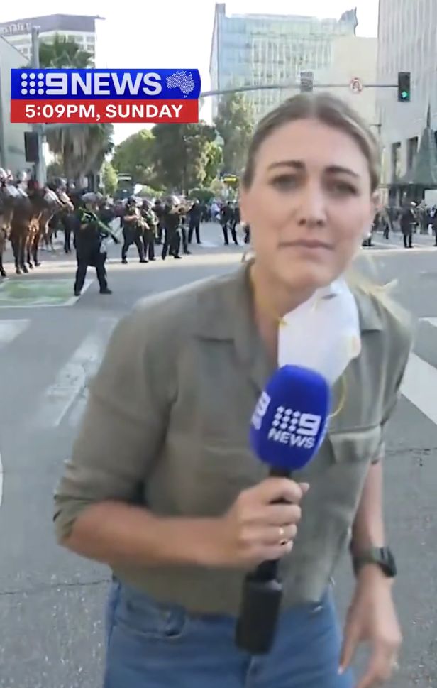 Dziennikarka ranna podczas zamieszek w Los Angeles
