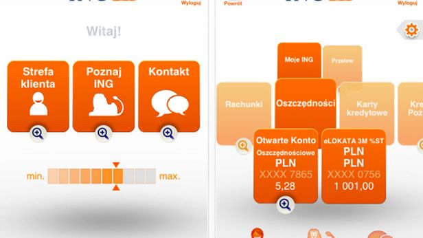 ING Bank Śląski na iPhonie 1