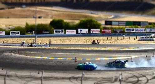 Formula D w Sonomie | Niesamowite wideo w technice tilt-shift