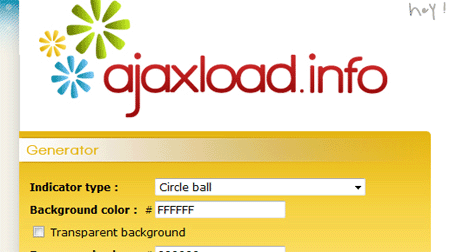 Ajax Loading Gif Generator - Online Generator