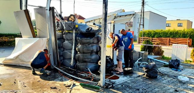 Wybuch na myjni w Jejkowicach. Budynek rozsadziło 