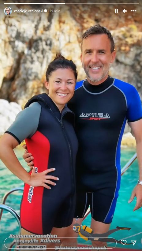 Katarzyna Cichopek i Maciej Kurzajewski wypoczywają na wspólnych wakacjach