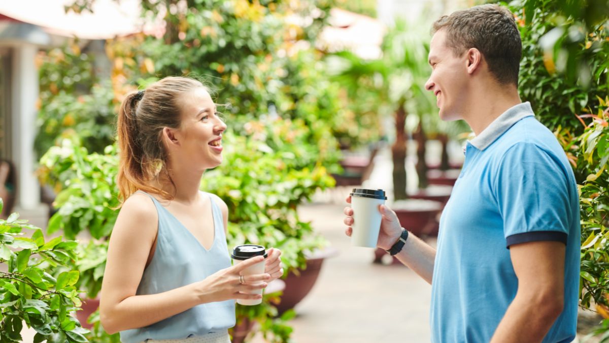 Rozmowa kobiety i mężczyzny 