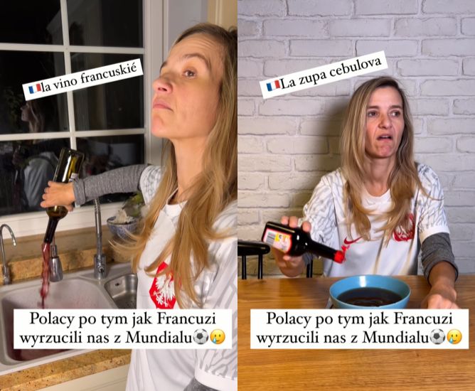 Dowbor i Koroniewska rzucają jedzeniem po przegranej Polski na mundialu. Wkroczyli internauci