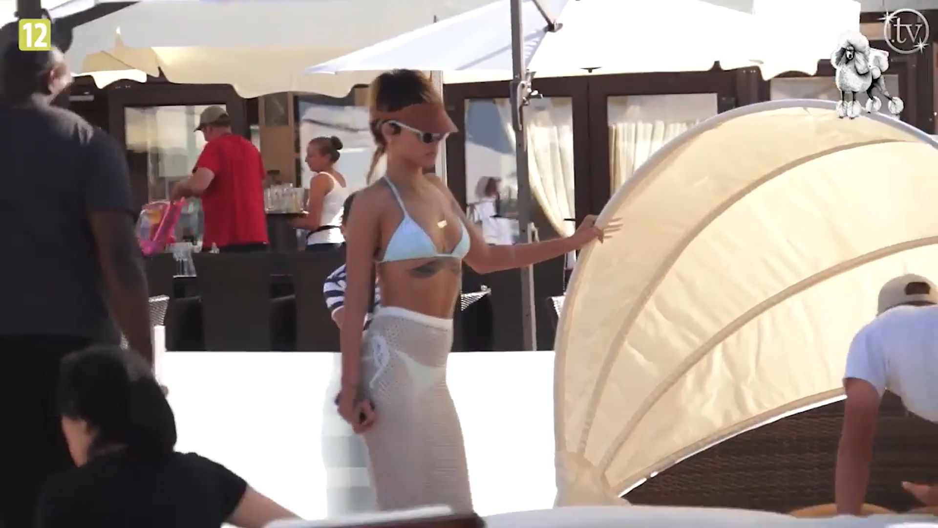 Rihanna na plaży w Sopocie
