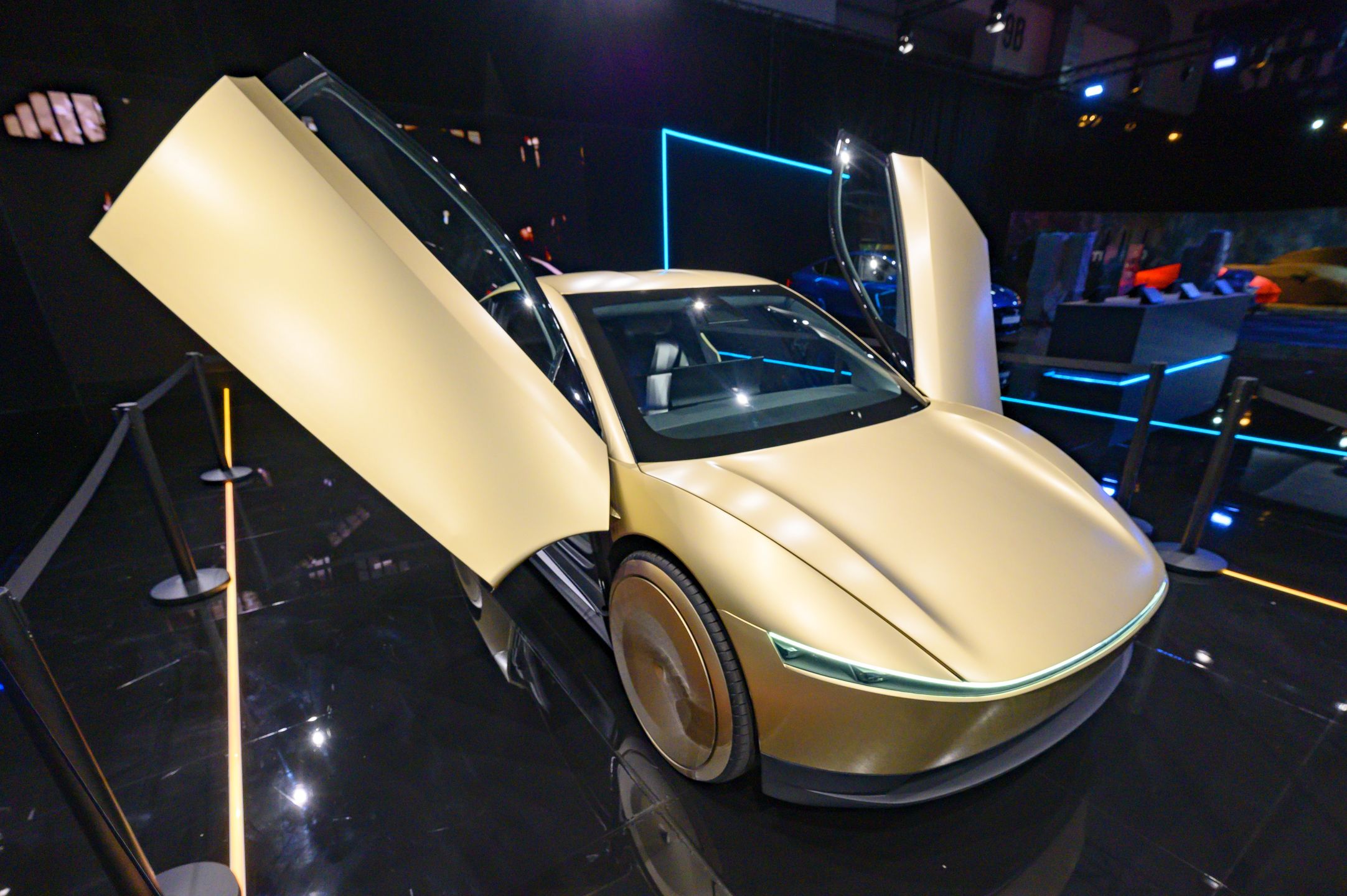 101st Brussels Motor Show 2025
BRUSSELS, BELGIUM - JANUARY 10: Tesla Cybercab or Robotaxi two-passenger battery-electric self-driving car on display at the AutoSalon on January 10, 2025 in Brussels, Belgium. (Photo by Sjoerd van der Wal/Getty Images)
Sjoerd van der Wal
cab, auto, auto show, colour image, robotaxi, motor show, cybercab, tesla cybercab, tesla robotaxi
