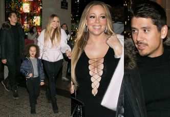 Wydekoltowana Mariah Carey z młodym kochankiem w Paryżu (ZDJĘCIA)