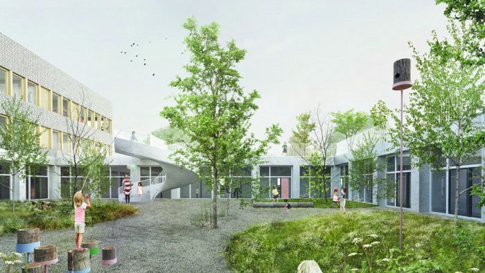 Warszawa. Uczniowie rozpoczną rok szkolny tymczasowo w innej placówce. Nowa szkoła na Kabatach niegotowa (fot. Urząd Dzielnicy Ursynów)