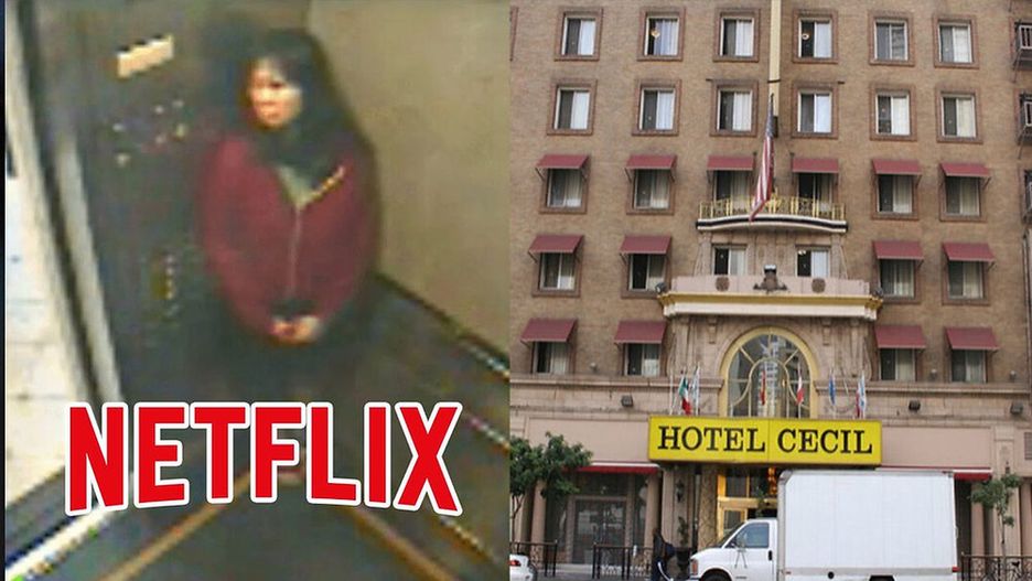 Hotle Cecil i kadr z filmu na Netflix