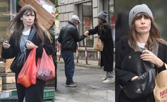 Hojna Agnieszka Dygant obdarowuje potrzebującego jałmużną podczas zakupów i pędzi do bryki za ponad ćwierć miliona złotych (ZDJĘCIA)