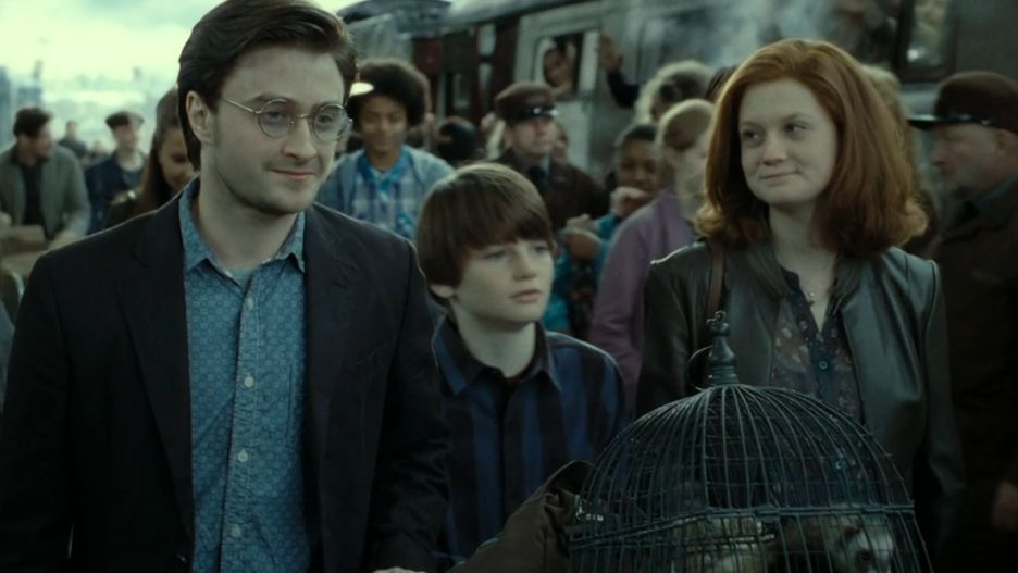 Harry i Ginny żegnali małego Albusa Severusa na peronie 9 i 3/4